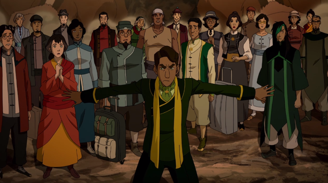 Return to Legend of Korra: Series Finale Review. wu standing his ground. 